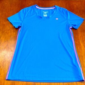 Champion Vapor Top Powertrain Quick-Dry Athletic Sportswear Short-Sleeve V-Neck